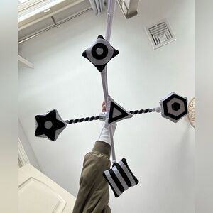 Baby mobile crib mount